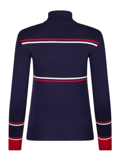 Crème licht - The Little Tailor 'Les Alps' Slim fit Crème lichte ski-Kerstmis Trui
