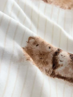 Crème met cavia - Tricot pyjama met korte mouwen