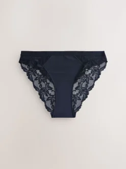 Crème print/marineblauw - Onderbroeken