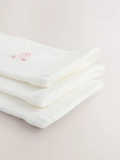 Crème/roze/choc - zelf. 3 paar lounge enkelsokken met verzachte zool
