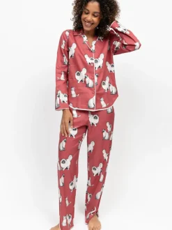 Cyberjammies Cat Print Long Sleeve Pyjamas Set