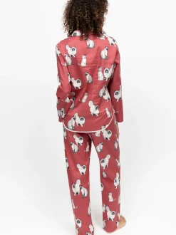 Cyberjammies Cat Print Long Sleeve Pyjamas Set