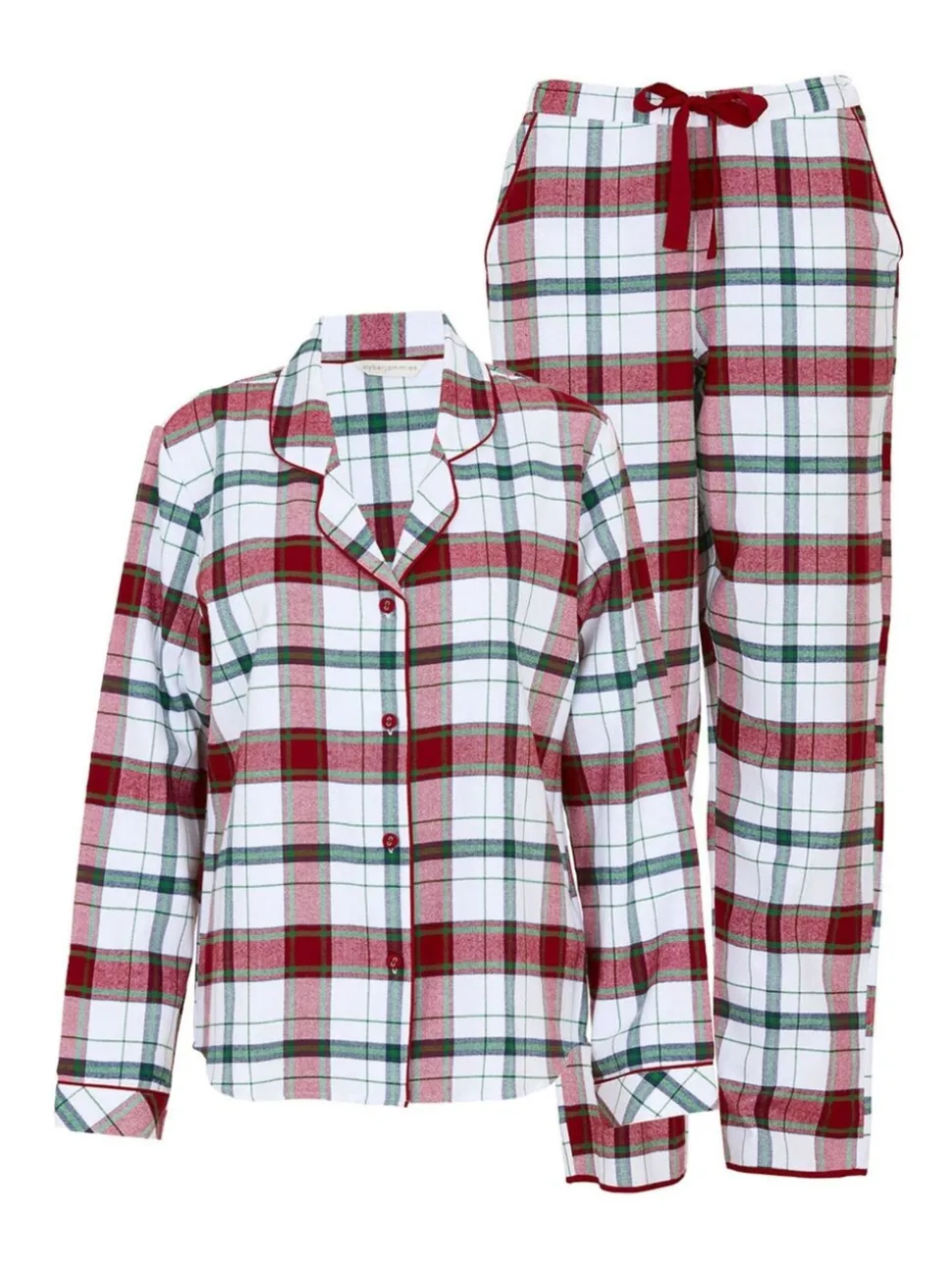Cyberjammies geruite pyjamaset met lange mouwen