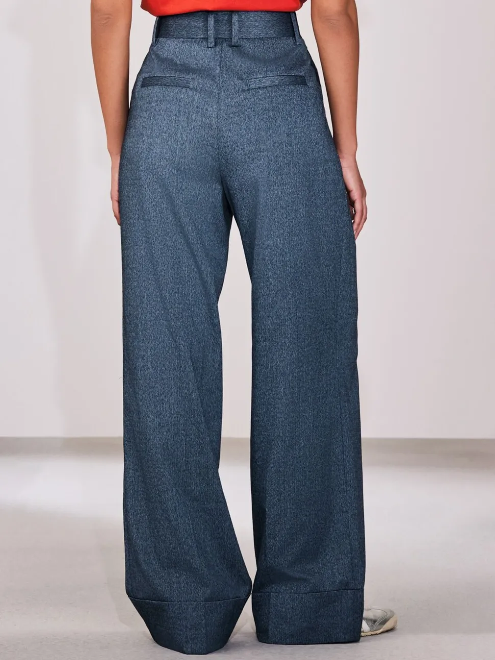 Denim - Superwide Belted Trousers