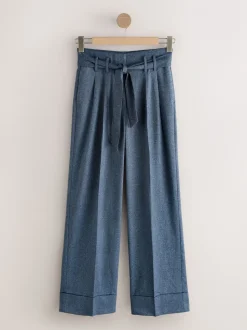 Denim - Superwide Belted Trousers