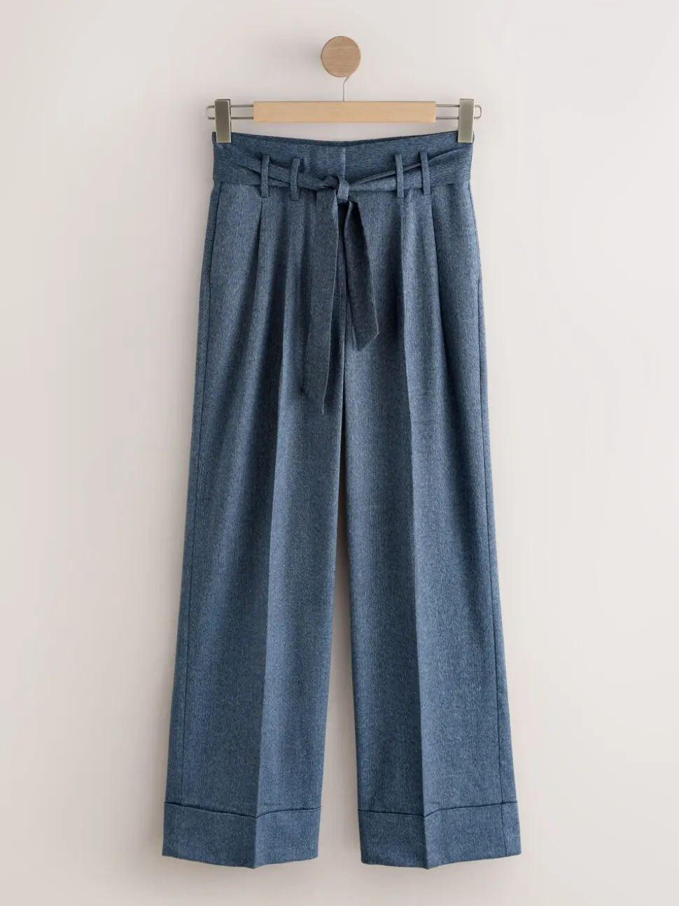 Denim - Superwide Belted Trousers