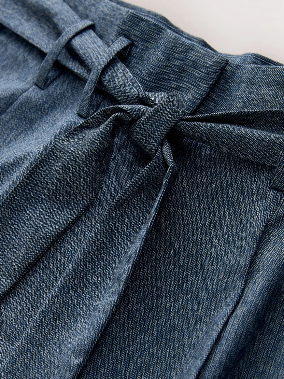 Denim - Superwide Belted Trousers