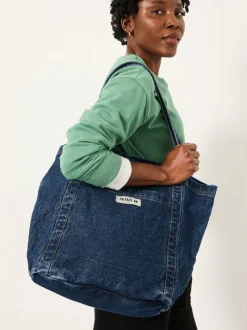 Denim donkerblauw - FatFace Pocket 100% Cotton Tote Bag