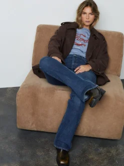 Denim donkerblauw - Mid Rise Authentic Bootcut Jeans