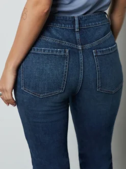 Denim donkerblauw - Mid Rise Authentic Bootcut Jeans
