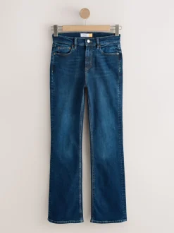 Denim donkerblauw - Mid Rise Stretch Bootcut Jeans