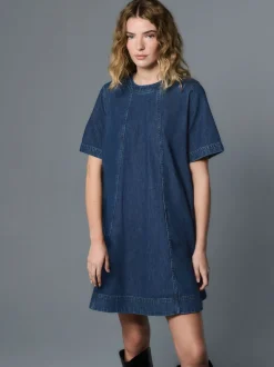 Denim donkerblauw - T-Shirt Mini Dress