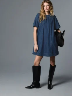 Denim donkerblauw - T-Shirt Mini Dress