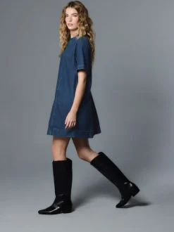 Denim donkerblauw - T-Shirt Mini Dress