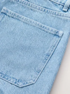 Denim met lichte wassing - Patch Pocket Bow Shorts