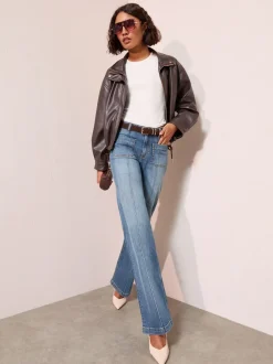 Denim vintage - Friends Like These X Lucy Mecklenburgh alledaagse jeans met wijde pijpen