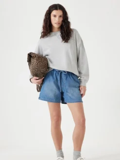Denimblauw - Hush Betty Pull On Denim Shorts