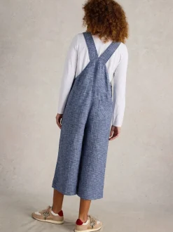 Denimblauw - White Stuff Viola Linen Dungaree
