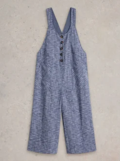 Denimblauw - White Stuff Viola Linen Dungaree