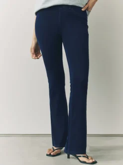 Denim-wassing - Check Jersey Bootcut Leggings