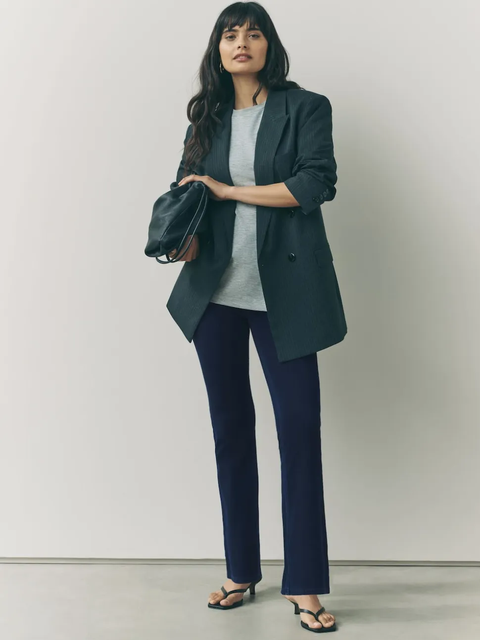 Denim-wassing - Check Jersey Bootcut Leggings