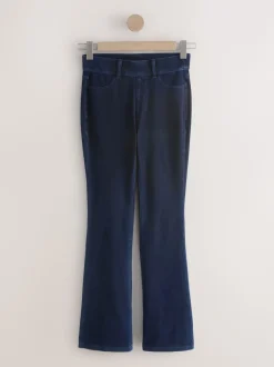 Denim-wassing - Check Jersey Bootcut Leggings
