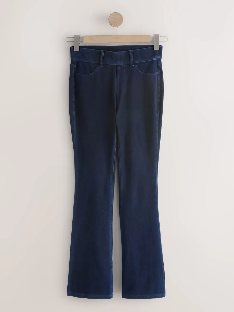 Denim-wassing - Check Jersey Bootcut Leggings