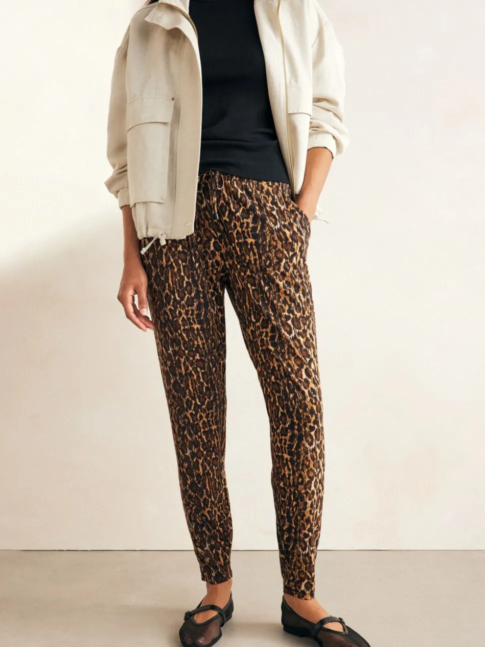 Dierenprint - Jersey joggingbroek