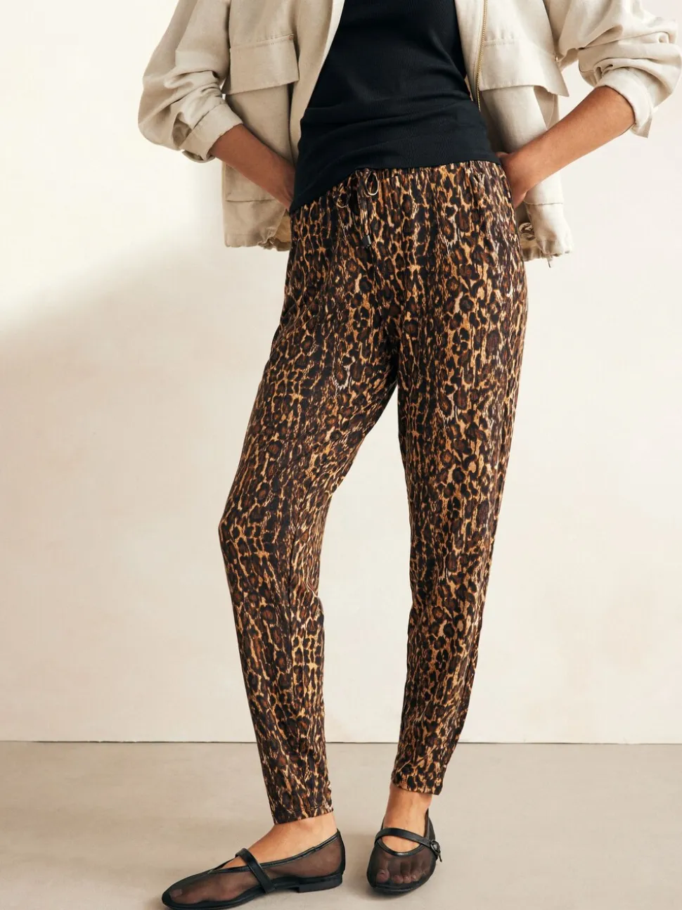 Dierenprint - Jersey joggingbroek