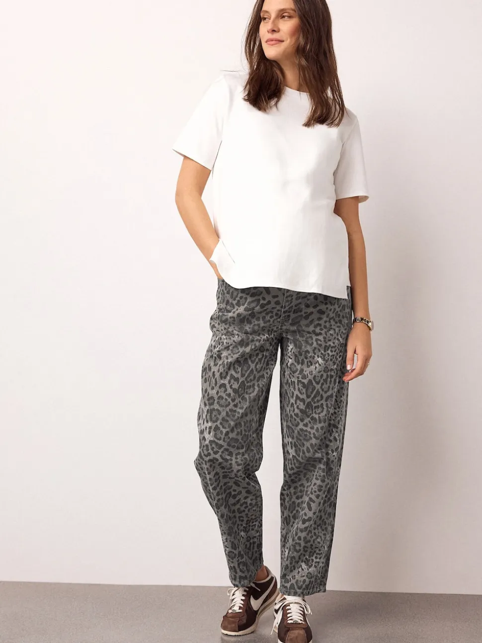 Dierenprint - Maternity Barrel Denim Jeans