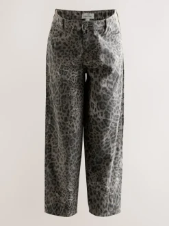 Dierenprint - Maternity Barrel Denim Jeans