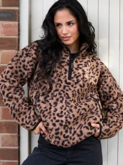 Dierenprint - South Beach Borg jack met korte rits