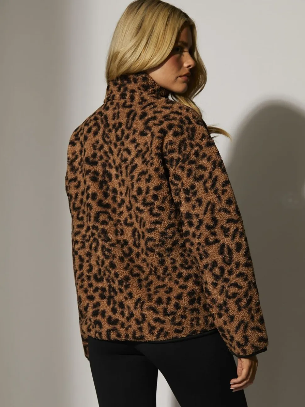 Dierenprint - South Beach Borg jack met korte rits