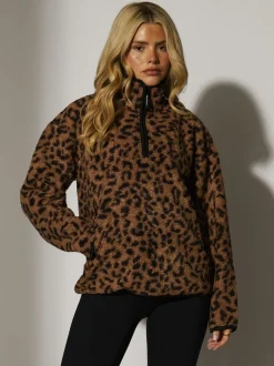 Dierenprint - South Beach Borg jack met korte rits