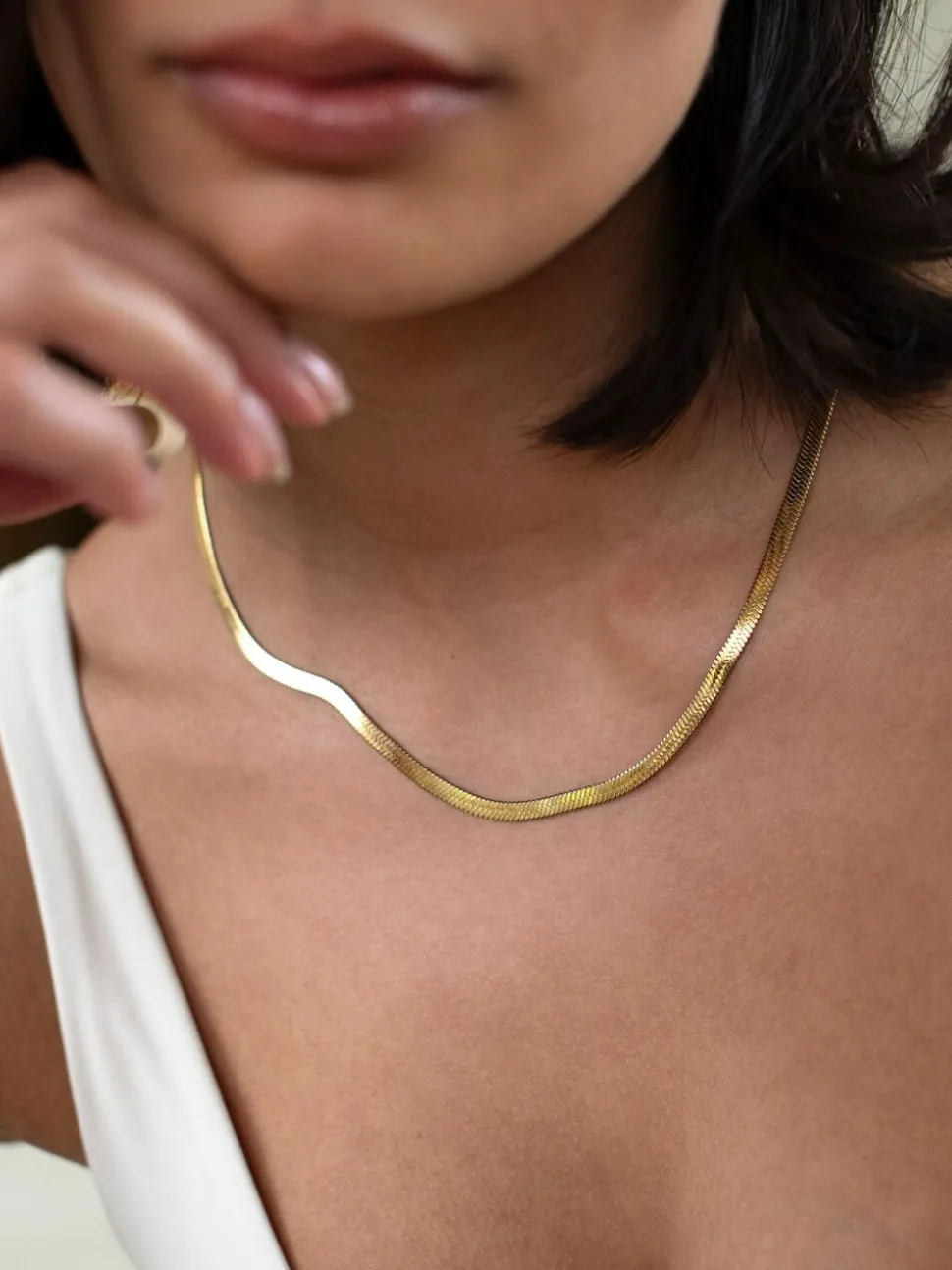 D.Louise Waterproof Essentials Snake Chain Necklace