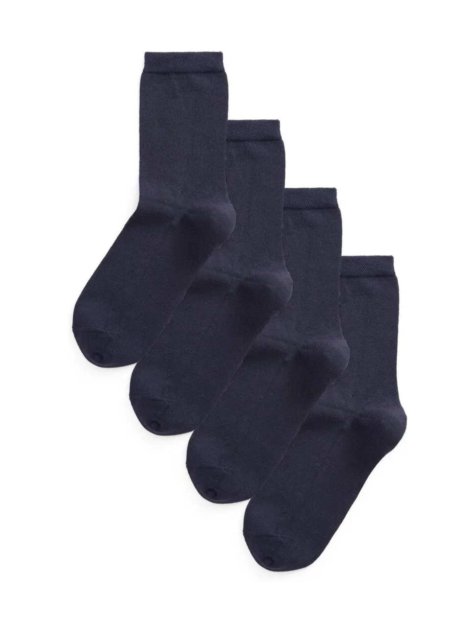 Donkerblauw - 4 Paar enkelsokken van modal