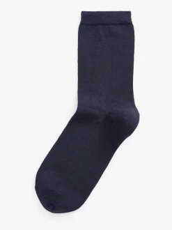 Donkerblauw - 4 Paar enkelsokken van modal
