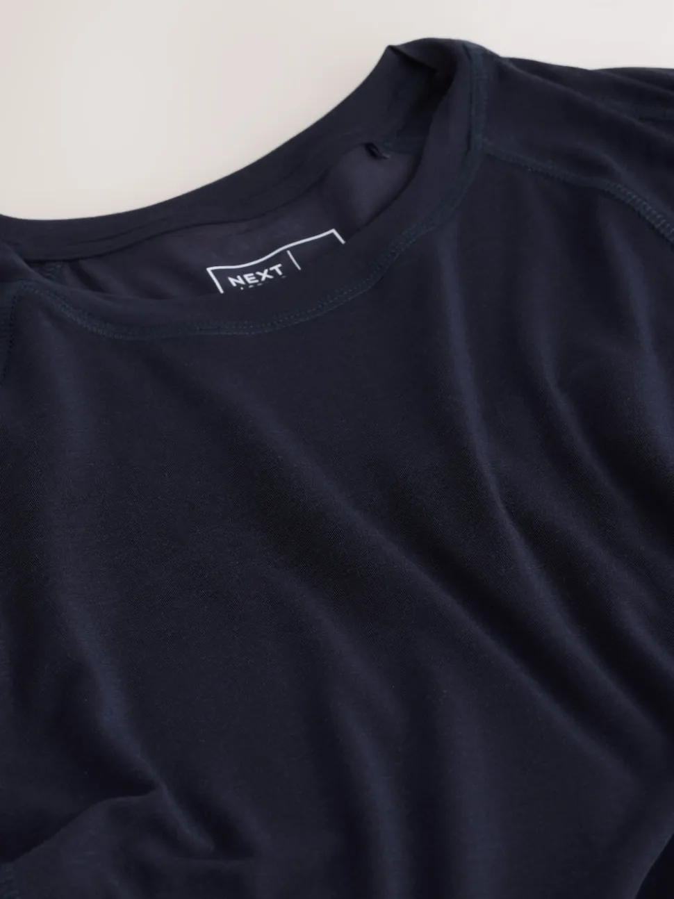 Donkerblauw - Active Crew Neck Short Sleeve T-Shirt