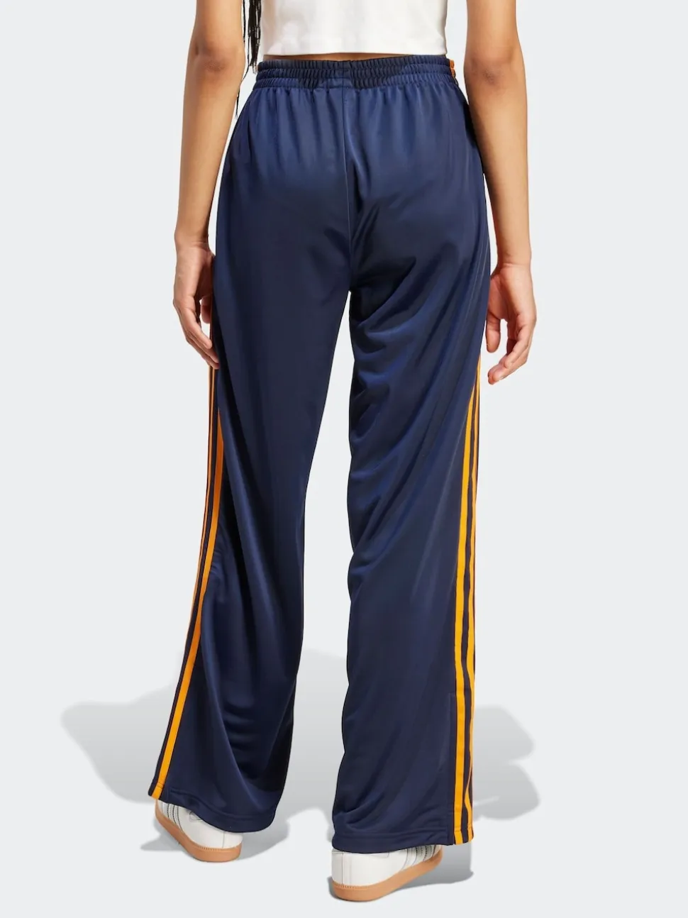 Donkerblauw - adidas Originals Firebird ruimvallende Broek