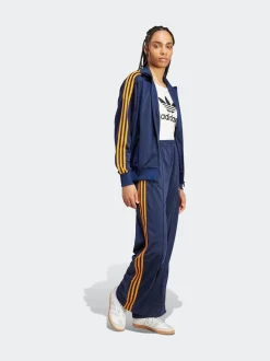 Donkerblauw - adidas Originals Firebird ruimvallende Broek