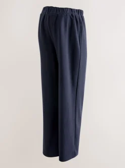 Donkerblauw - Behaaglijke zwangerschapsbroek met wijde pijpen