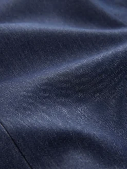 Donkerblauw - Denim Military Fitted Single Breasted Blazer