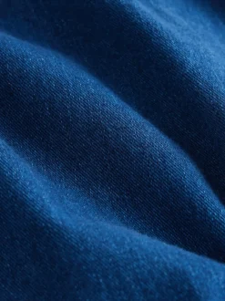 Donkerblauw - Denim zwangerschapsleggings met wijde pijpen