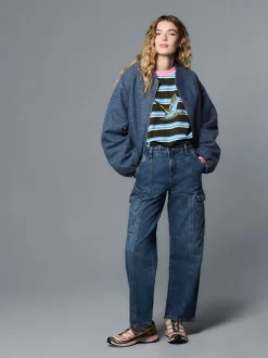 Donkerblauw - Enkel Rechte Pijpen Timmermans Jeans