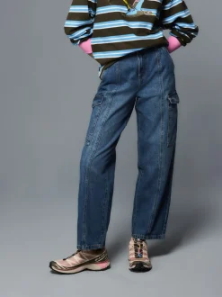 Donkerblauw - Enkel Rechte Pijpen Timmermans Jeans