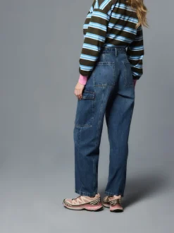 Donkerblauw - Enkel Rechte Pijpen Timmermans Jeans