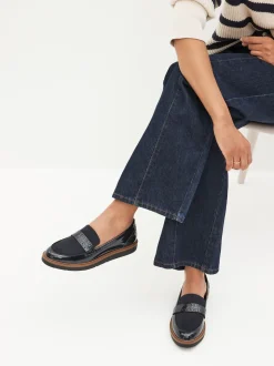Donkerblauw - Forever Comfort® Brogue Instappers