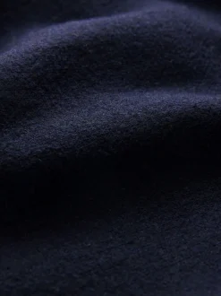 Donkerblauw - Formele jas met colkraag
