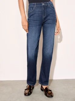 Donkerblauw - Friends Like These Ankle Straight Leg Jeans