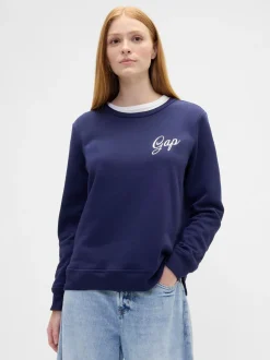Donkerblauw - Gap - Relaxed sweatshirt met logo